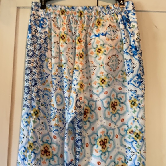 ZARA multi printed patchwork polyester pants and top - Picture 7 of 16